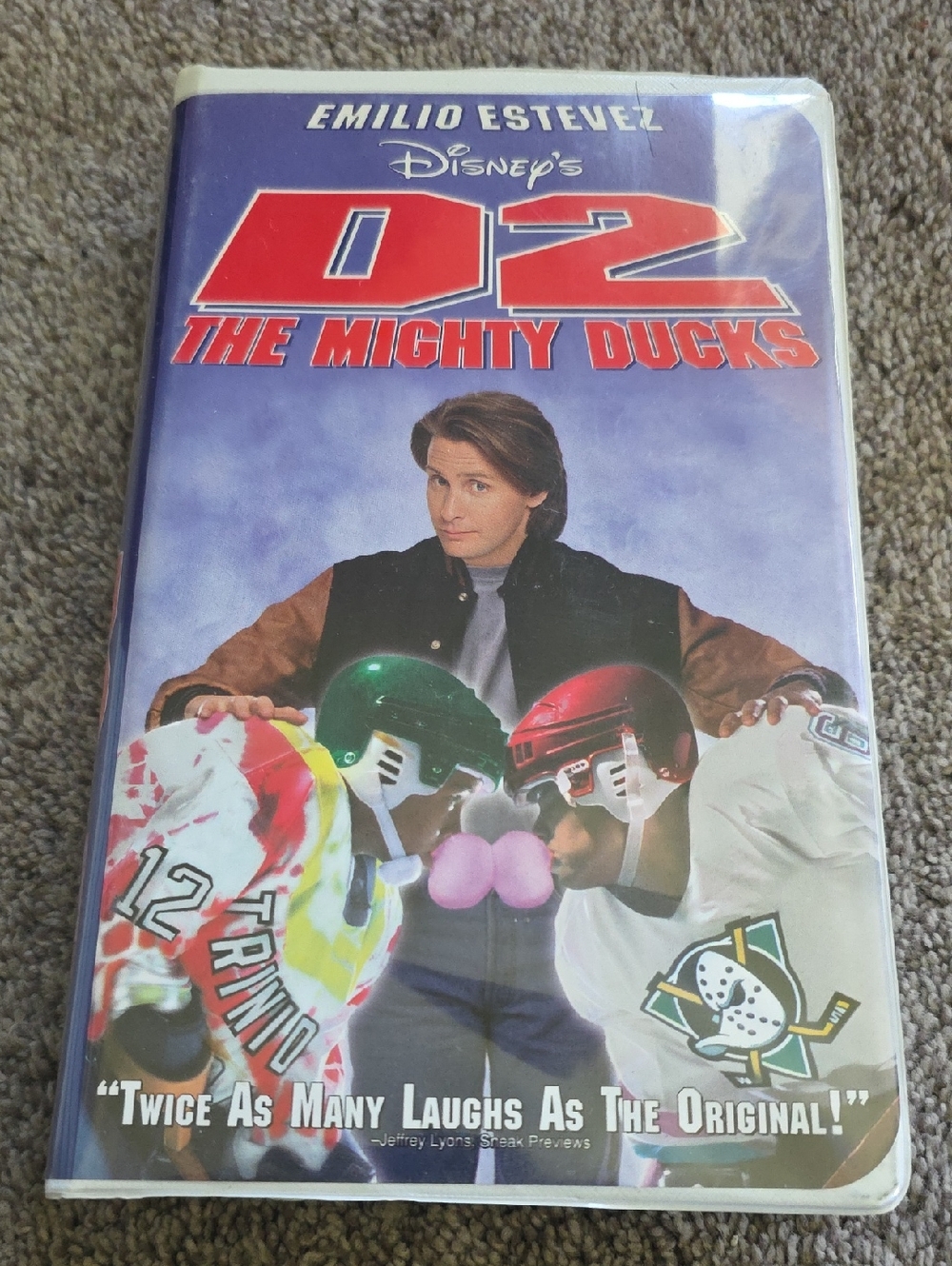Disney D2 The Mighty Ducks VHS - Purple, Red, Green